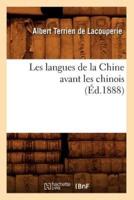 Les langues de la Chine avant les chinois (Éd.1888)