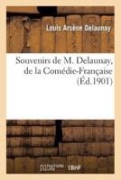 Souvenirs de M. Delaunay, de la Comédie-Française