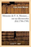 Mémoire de F. A. Mesmer sur ses découvertes (Éd.1798-1799)
