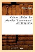 Odes et ballades Les orientales