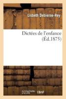 Dictées de l'enfance