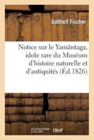 Notice sur le Yamântaga, idole rare du Muséum d'histoire naturelle et d'antiquités