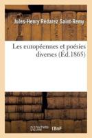 Les européennes et poésies diverses