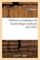 Tableaux synoptiques de bactériologie médicale
