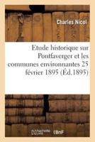 Etude historique sur Pontfaverger et les communes environnantes, 25 février 1895.