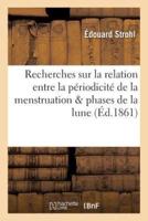 Recherches statistiques sur la relation qui peut exister entre la périodicité de la