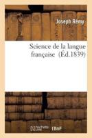 Science de la langue française