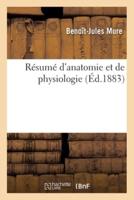 Résumé d'anatomie et de physiologie