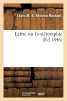 Lettre sur l'entéroraphie