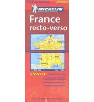 Michelin 2003 France Recto-Verso Map
