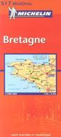 Michelin Bretagne Regional Map