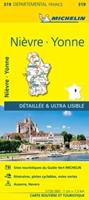 Nievre, Yonne - Michelin Local Map 319