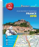 France 2018 -Tourist & Motoring Atlas A4 Laminated Spiral