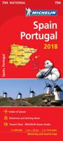 Spain & Portugal 2018 - Michelin National Map 734