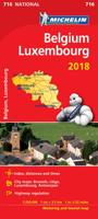 Belgium & Luxembourg 2018 - Michelin National Map 716