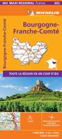 BOURGOGNE-FRANCHE-COMTE, France - Michelin Maxi Regional Map 602