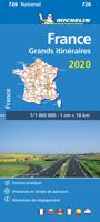 France Route Planning 2020 - Michelin National Map 726