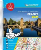France 2021 -Tourist & Motoring Atlas A4 Laminated Spiral