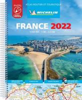 France 2022 -Tourist & Motoring Atlas A4 Laminated Spiral