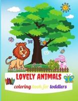 Lovely Animals Coloring Book for Toddlers