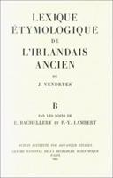 Lexique Étymologique De L'irlandais Ancien