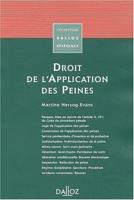 Droit De L'application Des Peines