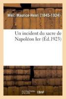 Un incident du sacre de Napoléon Ier