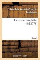 Oeuvres complettes. Tome 3