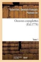 Oeuvres complettes. Tome 1