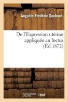 De l'Expression utérine appliquée au foetus