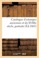 Catalogue d'estampes anciennes et du XVIIIe siècle, portraits