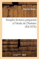 Simples lectures préparant à l'étude de l'histoire