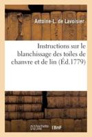 Instructions Sur Le Blanchissage Des Toiles De Chanvre Et De Lin