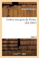 Lettres Aux Gens De Frotey. Lettre 4