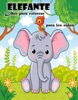 Libro para colorear de elefantes para niños de 3 a 6 años: Lindo libro para colorear de elefantes para niños y niñas