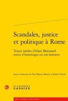 Scandales, Justice Et Politique a Rome