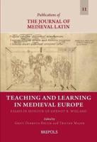 Teaching and Learning in Medieval Europe