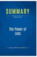 Summary: The Power of Less:Review and Analysis of Babauta's Book