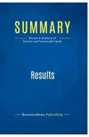 Summary: Results:Review and Analysis of Neilson and Pasternack's Book