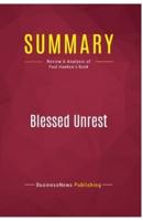 Summary: Blessed Unrest:Review and Analysis of Paul Hawken's Book