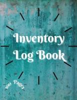 Inventory Log Book: Large Inventory Log Book - 100 Pages for Business and Home - Perfect Bound   Simple Inventory Log Book for Business or Personal   Stock Record Book Organizer Logbook   Count Quantity Notebook