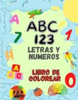 Libro De Colorear Del Alfabeto Y Los Números Para Niños De 2 a 4 Años