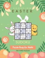 Bookflow Easter Sudoku : Sudoku puzzle book for adults with 100 hard puzzles