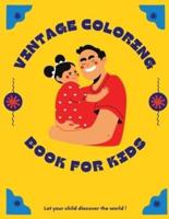 Vintage Coloring and Activity Book for Kids