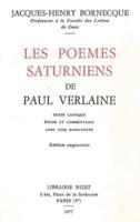 Les Poemes Saturniens De Paul Verlaine