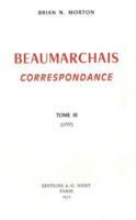 Beaumarchais, Correspondance, T3 (1777)