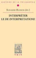 Interpreter Le De Interpretatione