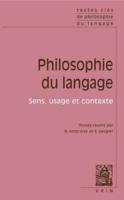 Textes Cles De Philosophie Du Langage