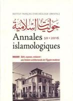 Annales Islamologiques 50