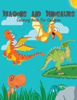 Dragons And Dinosaurs Coloring Book